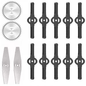 Accessoires pour tondeuses à gazon Lames de désherbeur électrique Lames de scie Manche télescopique léger pour la coupe du gazon, l'entretien de