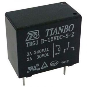 TRG1 D-12VDC-S-Z Relais pour circuits imprim&eacute;s 12 v/dc 5 a 1 inverseur (rt) 1 pc(s) Y881681 - Tianbo Electronics