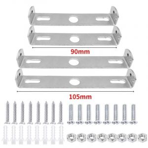 4 Pièces Support de Fixation Plafonnier 90mm/105mm Luminaires Support de Plaque de Plafond Plaques de Lampe de Plafond pour Plafonnier