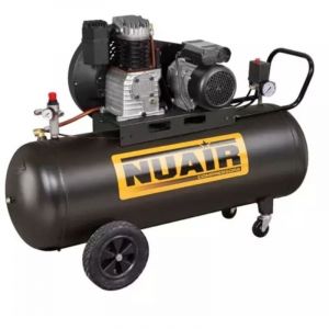 Nuair - Compresseur d'air à piston cylindre fonte 150 litres 3 cv