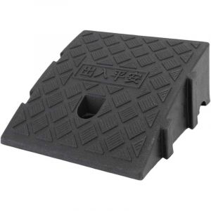 Rampe de bordure avec boucle latérale 9,84 x 10,63 4,33 pouces Capacité de poids de 2 200 lb Rampes d'allée en PVC pour quai de chargement Trottoir