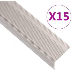 Torana - Nez de marche forme en l 15 pcs aluminium 100 cm champagne