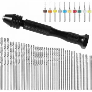57 Pi&egrave;ces mini perceuse de pr&eacute;cision pin foret fraise mini foret modelisme foret bois precision pin vise Outils perceuse &agrave; main Foret Fraise Twist