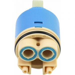Ymyny - Cartouche de rechange en céramique, Céramique pour mitigeur, Cartouche en céramique pour cuisine ou salle de bain 35 mm, Bleu, avec fond