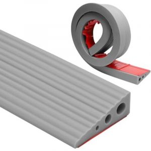 Rampe de seuil, 100 x 7 x 2,5 cm, rampe pour fauteuil roulant en PVC, surface antid&eacute;rapante, rampe en caoutchouc, rampe d'acc&egrave;s pour fauteuils