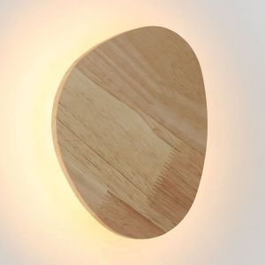 Applique murale en bois 'Eclipse 3' 12W - Lumière chaude - Blanc Chaud
