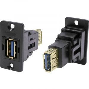 Adaptateur/prolongateur, embase femelle Port usb type a - port usb type a CP30605NX Cliff Contenu: 1 pc(s)