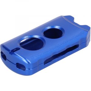Jeffergarden tui de protection pour clé couvercle de porte-clés en alliage d'aluminium CNC adapté pour Yamaha NVX 125/155 XMAX 250 Aerox 155bleu