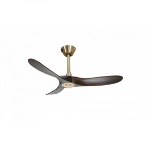 Ouray de Klassfan Ventilateur de plafond et destratificateur moteur dc Laiton pales bois sombre 10 à 20 m² OurayDC5P7Dw106