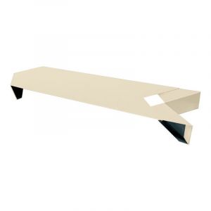 Aluhome - Angle 90° pour couvertine en alu Couleur - Ivoire clair - ral 1015, Largeur - 285 mm
