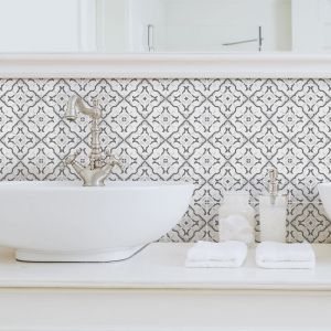 Sticker Mural Carrelage adhésif Cuisine Salle de Bain - 9 stickers carreaux de ciment azulejos vanda - 9stickers15x15cm
