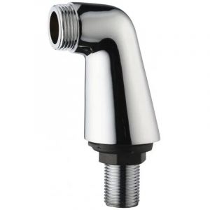 Presto - Raccords sanitaires sur gorge chrom&eacute;s, colonnettes m&acirc;le 15x21 m&acirc;le 20x27 la paire