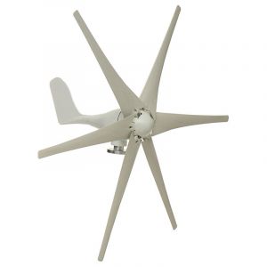 Insma - 48V Éolienne de Jardin 500-800W 6 pales Blanc Générateur d'éolienne (Controleur non inclus)