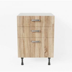 Meuble de cuisine bas Casserolier - 60 cm - Bois