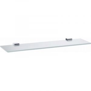 Rav Slezak - Tablette de douche nil en verre et laiton chrom&eacute; 60 cm