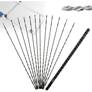 12 pi&egrave;ces Lames de Scie &agrave; Chantourner avec Dents en Spirale pour Scie de Coupe en Bois M&eacute;tal (4)