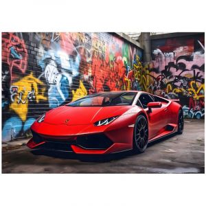 Papier peint photo voiture de sport pour gar&ccedil;on Papier peint jeunesse pour enfants 400x280