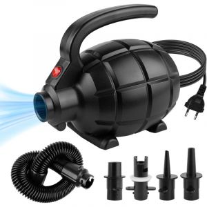 Pompe &agrave; air &eacute;lectrique 600 W Pompe &agrave; air &eacute;lectrique avec 4 buses Pompe &eacute;lectrique pour le gonflage Pompe pour matelas Piscine gonflable