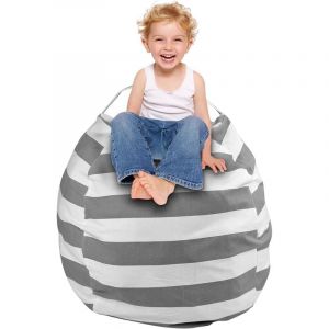 Rangement peluche, rangement chambre d'enfant, housses de pouf, sac de rangement, pouf, coussin de si&egrave;ge, enfant doux, polyvalent et confortable,