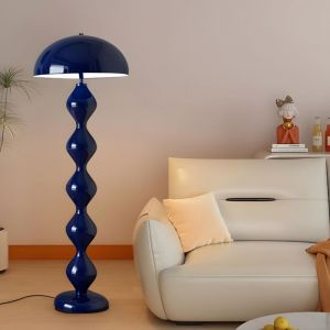 AUTRUCKER Lampadaire haut en forme de champignon, lampadaire d'angle pour salon, &eacute;clairage LED d&eacute;coratif, bo&icirc;tier bleu, lumi&egrave;re tricolore