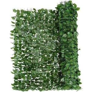 Relax4life - Clôture Décorative en Feuillage Artificielle 150X240CM, Mur Végétal avec Feuilles de Lierre en Polyester Protection uv, Haie
