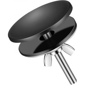 Largeight - jamais UTILISÉ]Cache-trou d'évier de cuisine de 5,1 cm, couvercle en métal noir en acier inoxydable pour comptoir, bouchon de trou de
