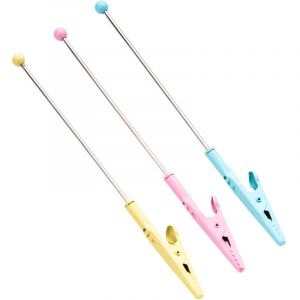 Pince crocodile multicolore en fil m&eacute;tallique, pince m&eacute;mo en m&eacute;tal, pince crocodile &agrave; longue queue, pince photo, pince &agrave; cartes, accessoires de