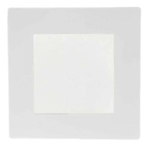 Interrupteur bouton poussoir bascule 10A griffes connexion rapide blanc + plaque 1 poste s rie 24 Harmonie Simon