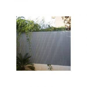 Canisse occultante en pvc Gris Perle 2.50 m - Long 5 m, Hauteur 1.20 m