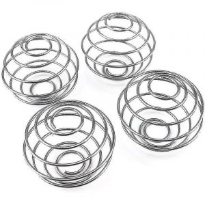 4pcs Stainless Steel Spring Ball Mixing Wire Whisk Ball For Shaker Cup Bottle Mixer