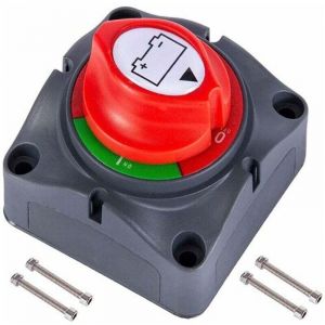 Coupe Circuit de Batterie 12V - 48V Interrupteur Isolateur de Batterie, Interrupteur de D&eacute;connexion de Batterie &eacute;tanche 275A Commutateur d'Isolateur