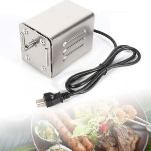 tourne broche SP-S40 Moteur de Barbecue 30KG Acier Inoxydable Barbecue Grill Torr&eacute;facteur Moteur &Eacute;lectrique Poulet Ch&egrave;vre Poulet BBQ Broche