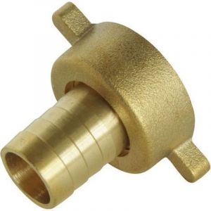 Raccord cannel&eacute; droit 2 pi&egrave;ces - tuyau &Oslash;12mm - Ecrou tournant &agrave; ailettes 1/2