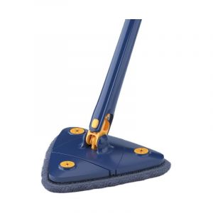 Ymyny - Balai triangulaire Upattend, balai de nettoyage réglable rotatif à 360°, humide et sec avec long manche extensible, essorage automatique pour