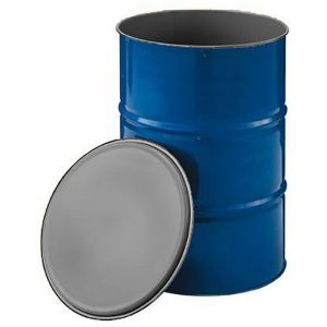 Plast'up Rotomoulage - Fût métallique à ouverture totale 216l standard-BLEU-96.0000cm - bleu