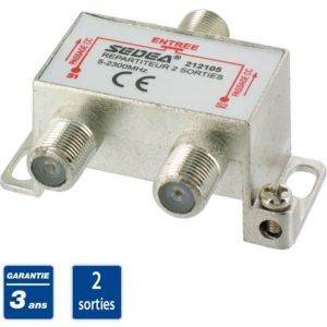 SEDEA R&eacute;partiteur antenne TV 2 sorties