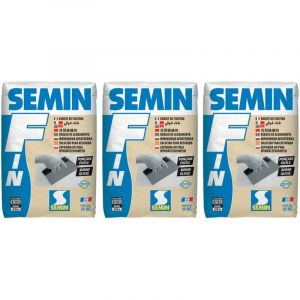 Enduit de Finition Semin f - Intérieur - Poude - Sac de 25 kg (lot de 3)