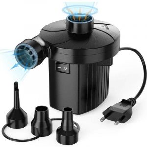 Pompe &agrave; air &eacute;lectrique Gonflable, 220-240 V, Pompe &agrave; air de Camping en Plein air avec 3 Buses, lit pneumatique, Bateau, Matelas pneumatique, canap&eacute;,