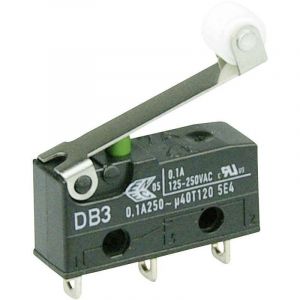 ZF - DB3C-A1RC Microrupteur DB3C-A1RC 250 v/ac 0.1 a 1 x On/(On) à rappel 1 pc(s) D71510