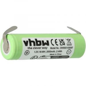 Vhbw - Batterie compatible avec Philips Norelco 5605X, 5625X, 5810XL, 5811XL, 5812XL rasoir tondeuse &eacute;lectrique (2000mAh, 1,2V, NiMH)