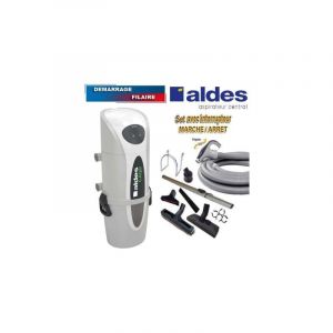 Centrale Aldes C.Axpir® Dynamic, Garantie 2 ans, (jusqu'à 500 M²) + Set inter 9 m + 8 accessoires + Kit de nettoyage micro offert