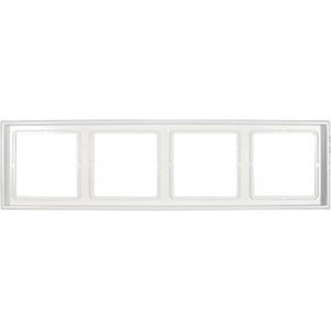 Jung 4fach Rahmen LS 990 blanc alpine cadre interrupteur