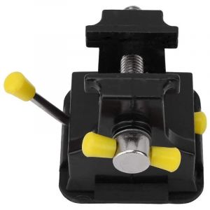 Mini &eacute;tau d'&eacute;tabli universel 38 mm, en alliage d'aluminium, mini &eacute;tau de table &agrave; sculpter avec base &agrave; ventouse, outil de