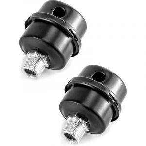 Lot de 2 Silencieux pour Compresseur d'Air , silencieux de filtre d'admission de compresseur d'air en m&eacute;tal, 1/2 "PT 20mm