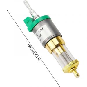 Chauffage Diesel Pompe &agrave; Gasoil 12V 28ML 1KW-5 KW - Pompe &agrave; Carburant pour Chauffage d'Air Diesel, Pompe &agrave; Double Filtre, Ultra-Silencieuse pour