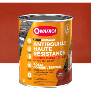Owatrol - Primaire antirouille haute résistance rustol® cip Brun-Rouge (ow8) 2.5 litres