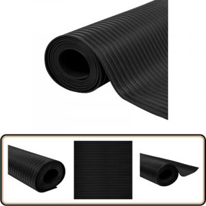 Vidaxl - Tapis en caoutchouc antidérapant 1,5x2 m 3 mm Nervure large - Tapis De Sol - Tapis Caoutchouc - Tapis Antidérapant - Protection Sol