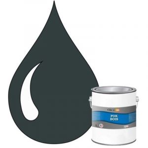 Peinture - POK - POK BOIS - Glyc&eacute;rophtalique - 1L - RAL 6012 Vert noir