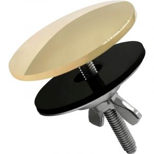(Doré) 1 pièce Cache-trou de robinet, Cache-trou de robinet en acier inoxydable de 5 cm, Bouchon de trou de robinet d'évier avec une bonne étanchéité