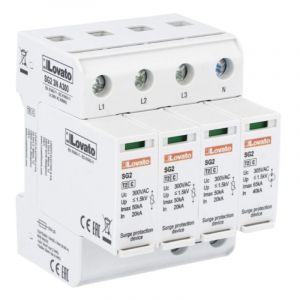 Lovato - Parafoudre de surtension type 2 20KA 3P+N cartouche SG23NA300